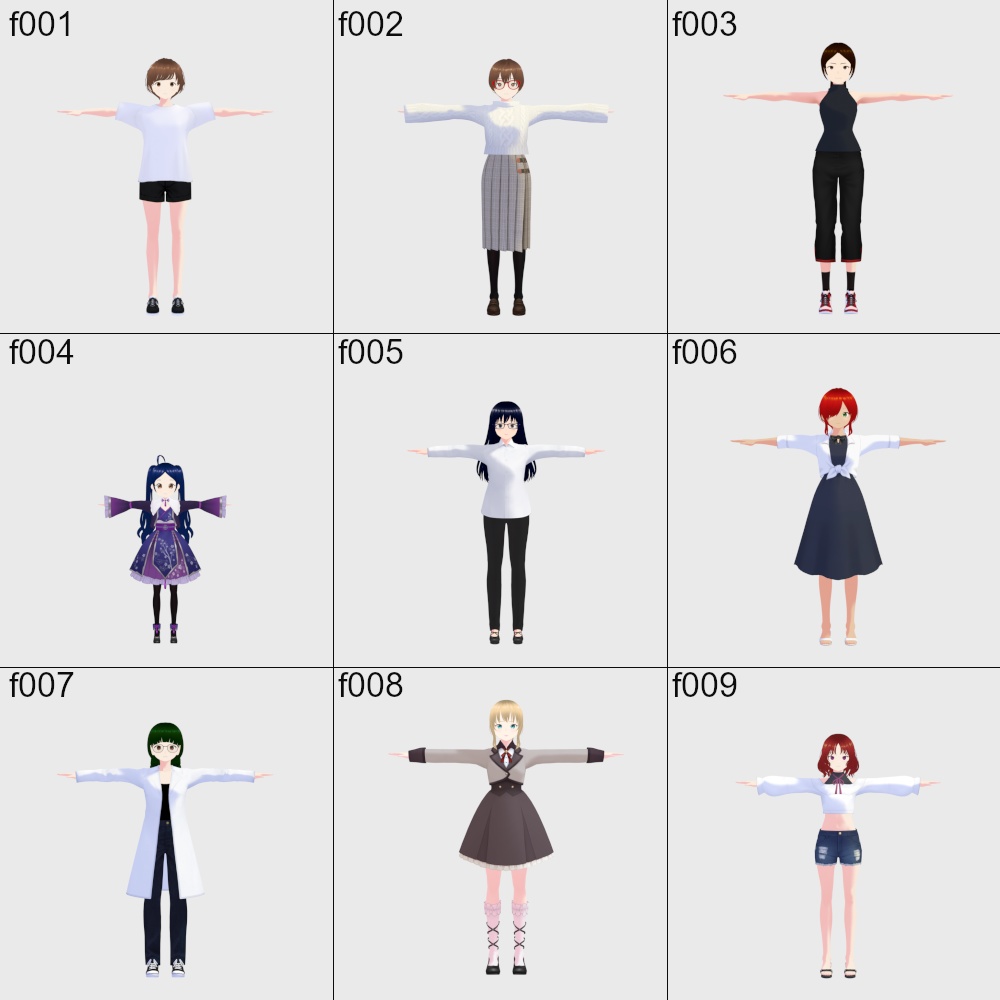 VRoidアバター 102体セット