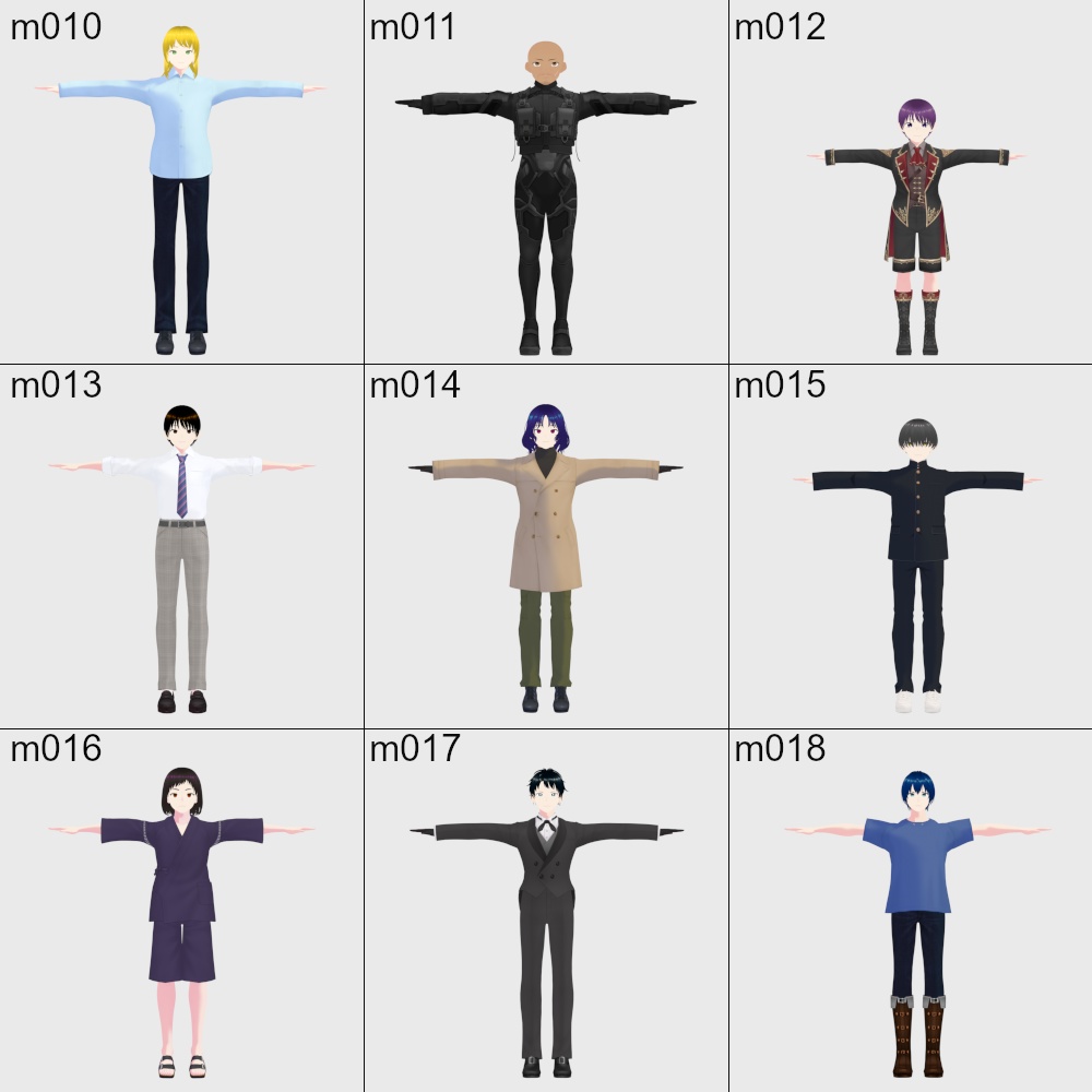 VRoidアバター 102体セット