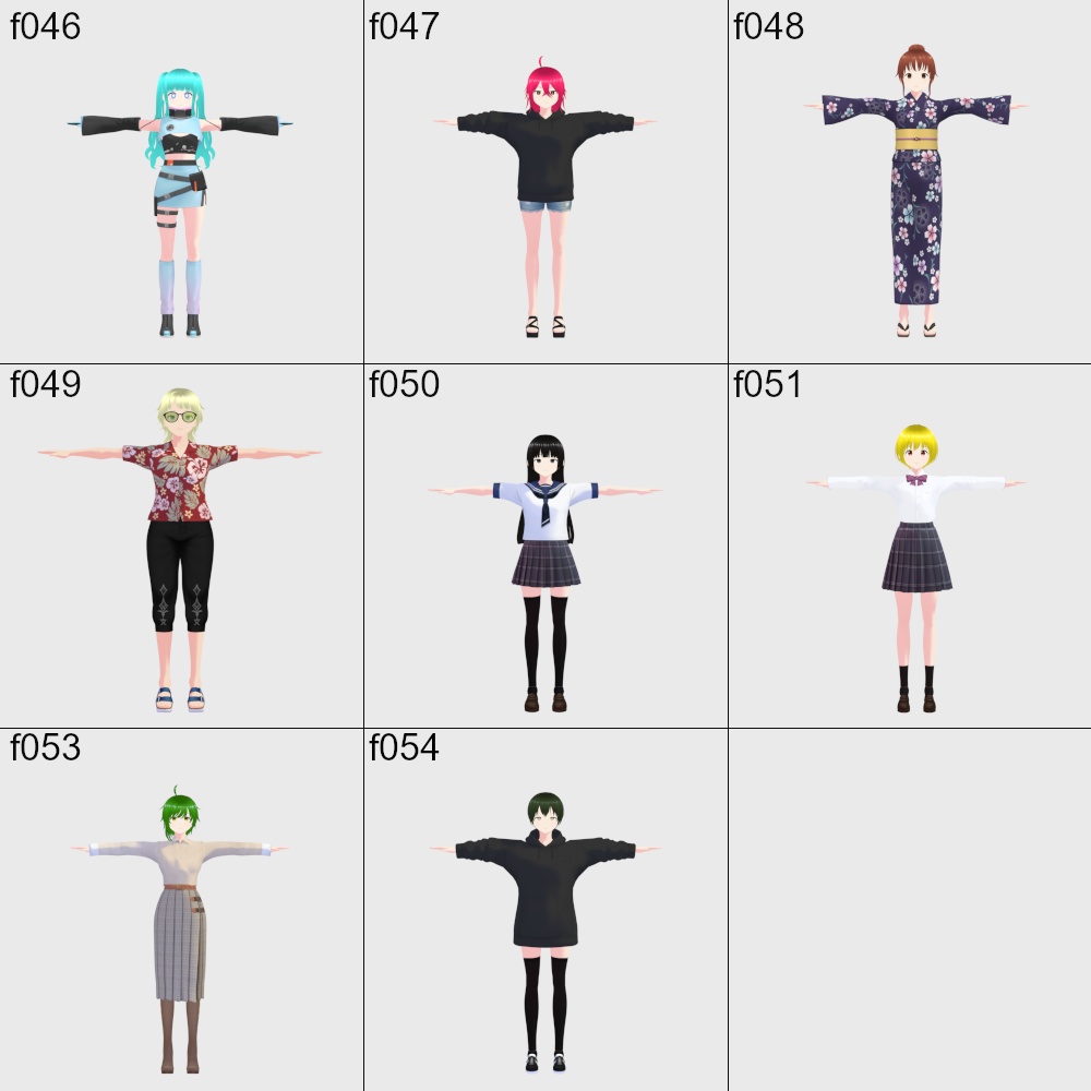 VRoidアバター 102体セット