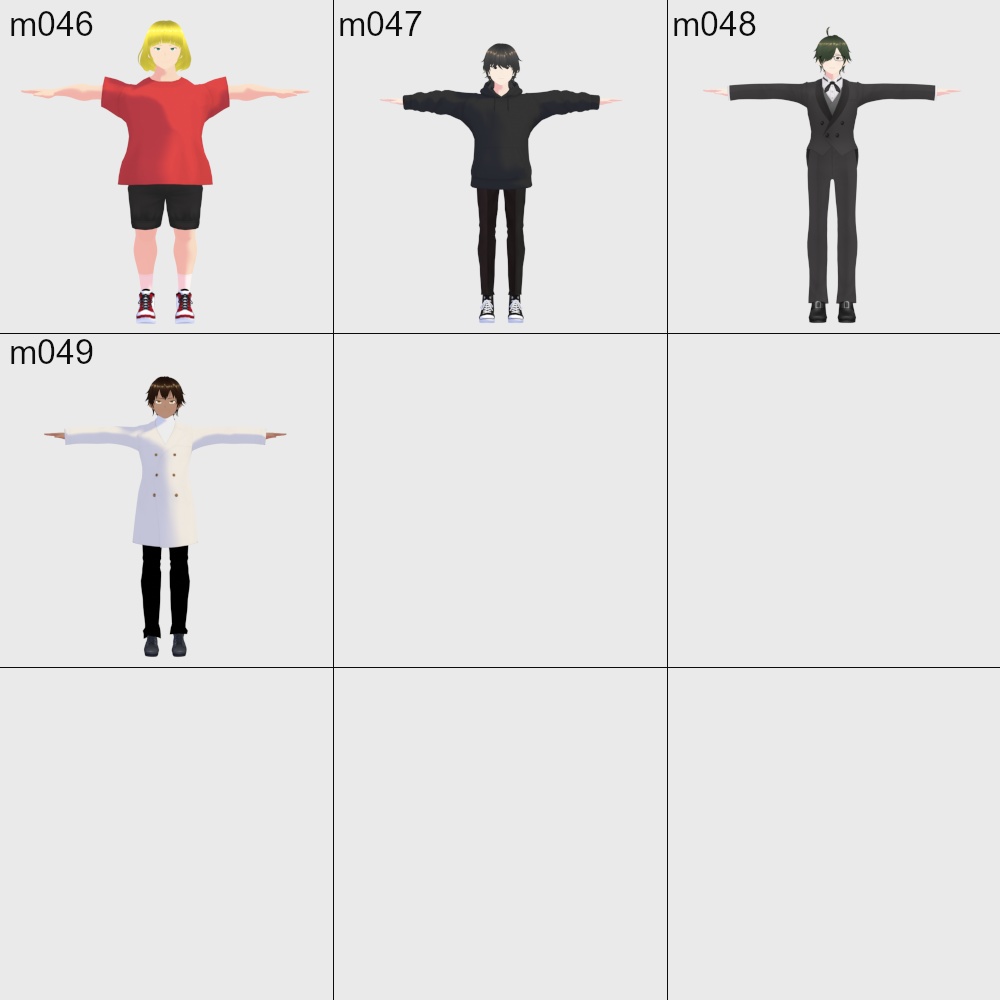 VRoidアバター 102体セット