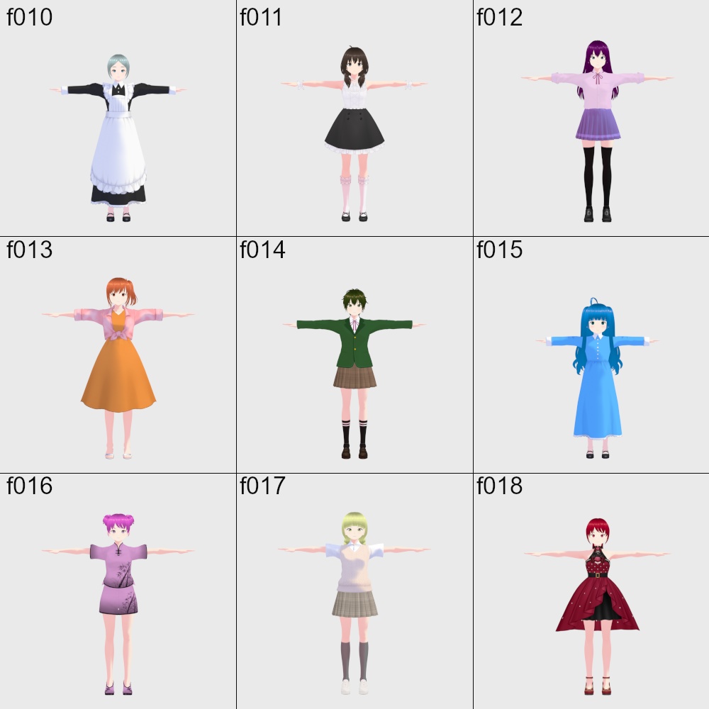 VRoidアバター 102体セット