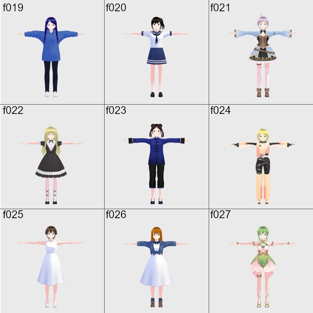 VRoidアバター 102体セット