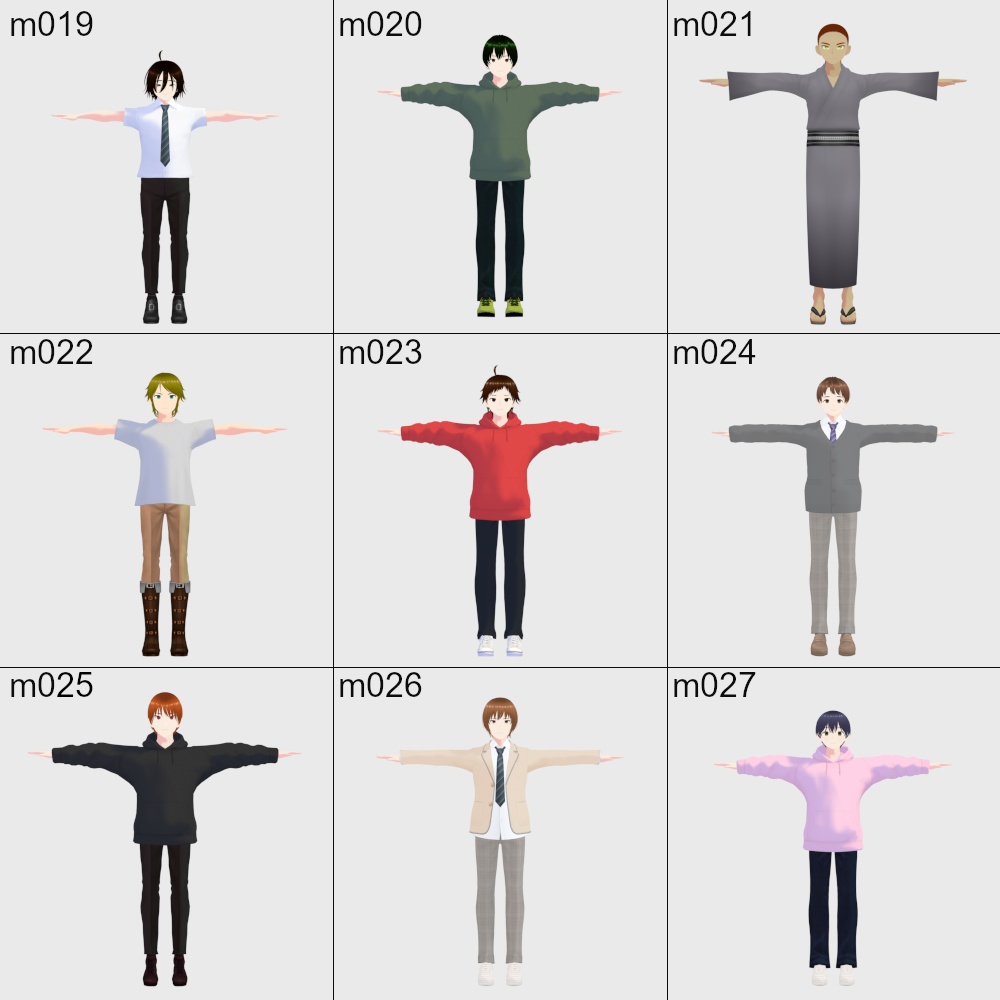 VRoidアバター 102体セット