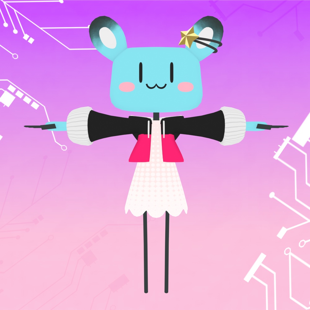 【オリジナル3Dモデル】Ronia パーカースタイル