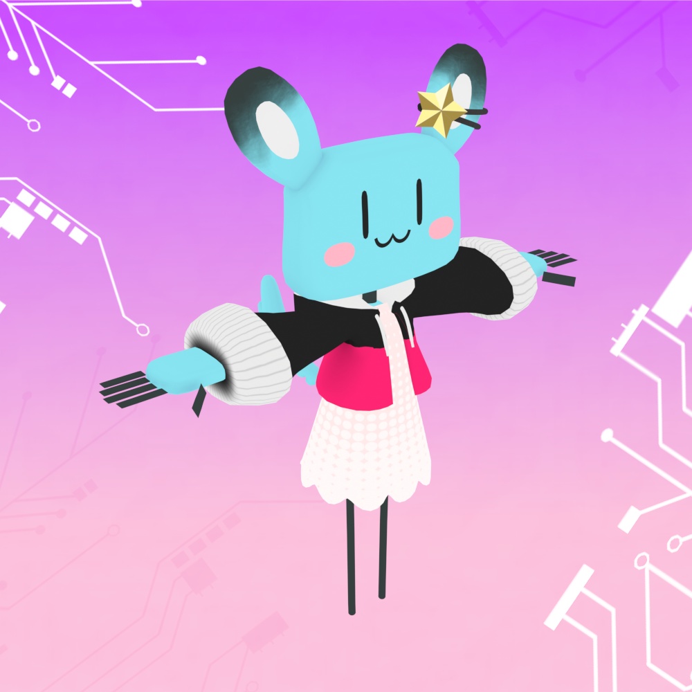 【オリジナル3Dモデル】Ronia パーカースタイル