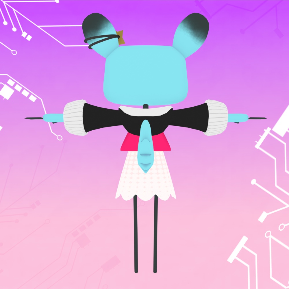 【オリジナル3Dモデル】Ronia パーカースタイル