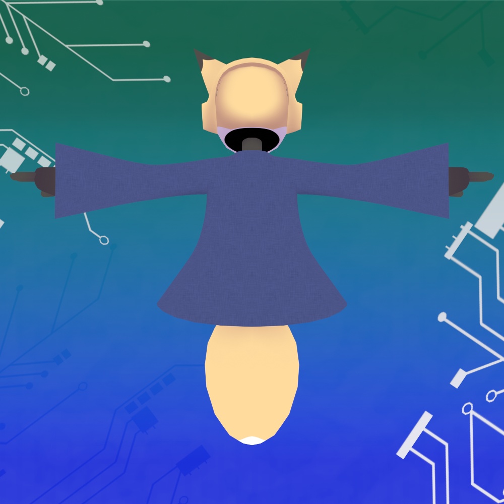 【オリジナル3Dモデル】FoxRobo 和服スタイル
