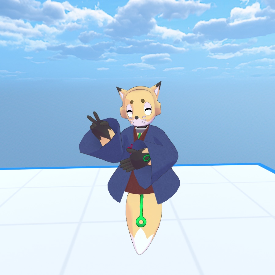 【オリジナル3Dモデル】FoxRobo 和服スタイル