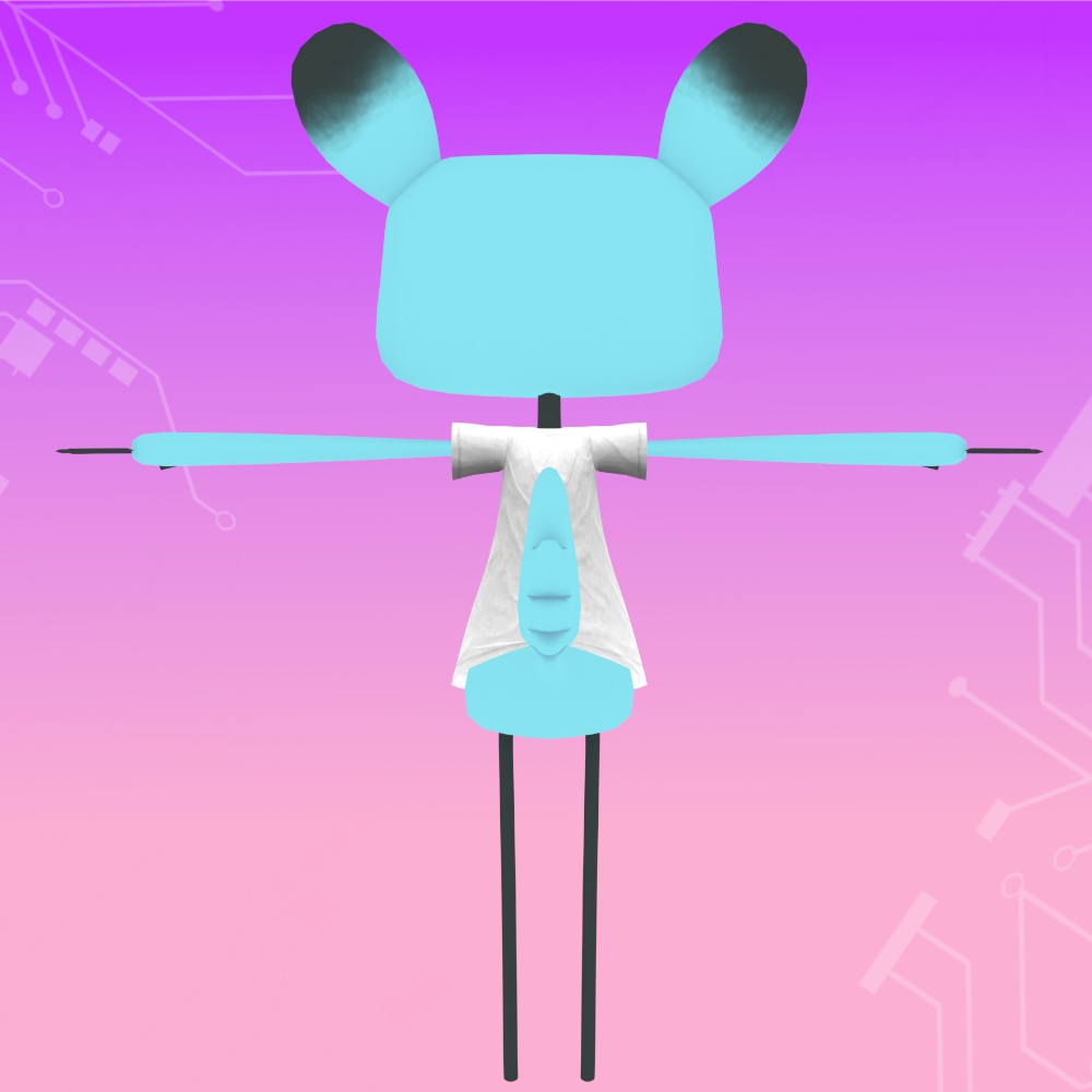 【オリジナル3Dモデル】Ronia ロゴ入りTシャツスタイル