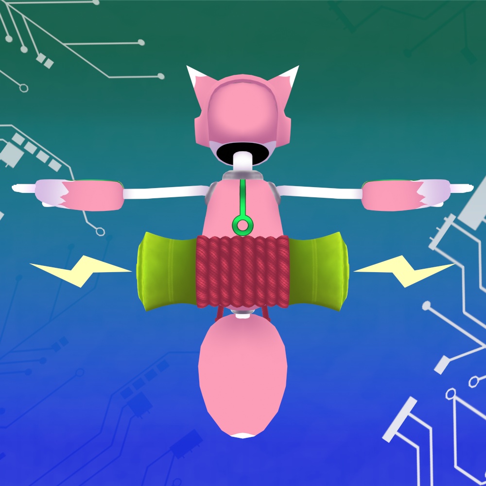 【オリジナル3Dモデル】FoxRobo 新カラー