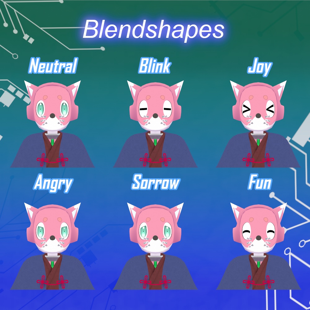 【オリジナル3Dモデル】FoxRobo 和服スタイル 新カラー