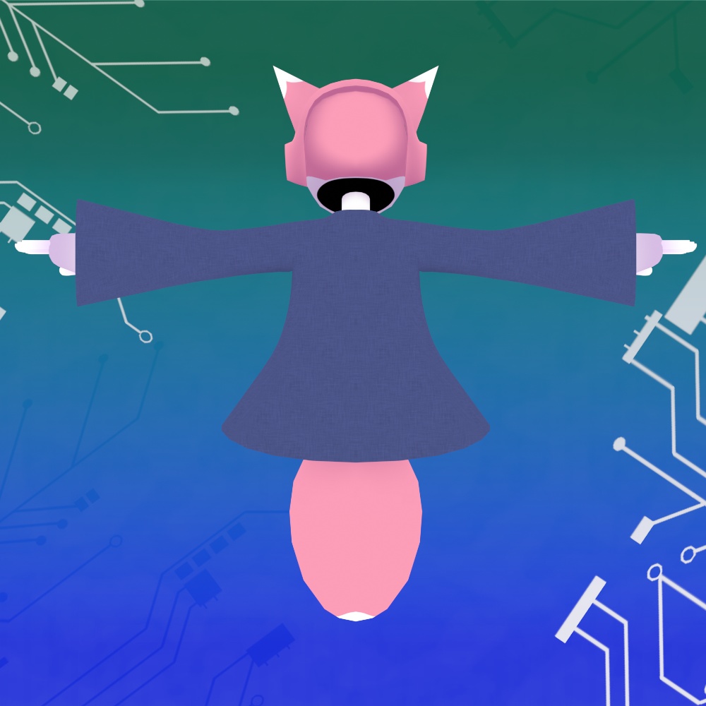 【オリジナル3Dモデル】FoxRobo 和服スタイル 新カラー