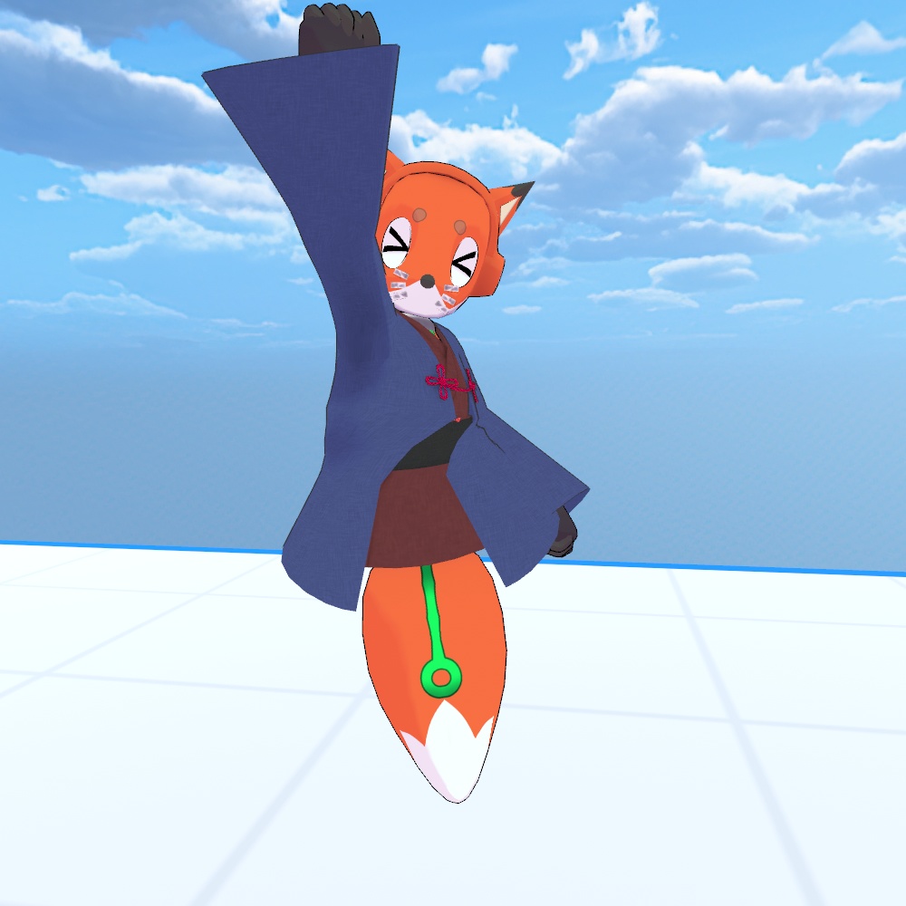【オリジナル3Dモデル】FoxRobo 和服スタイル 新カラー