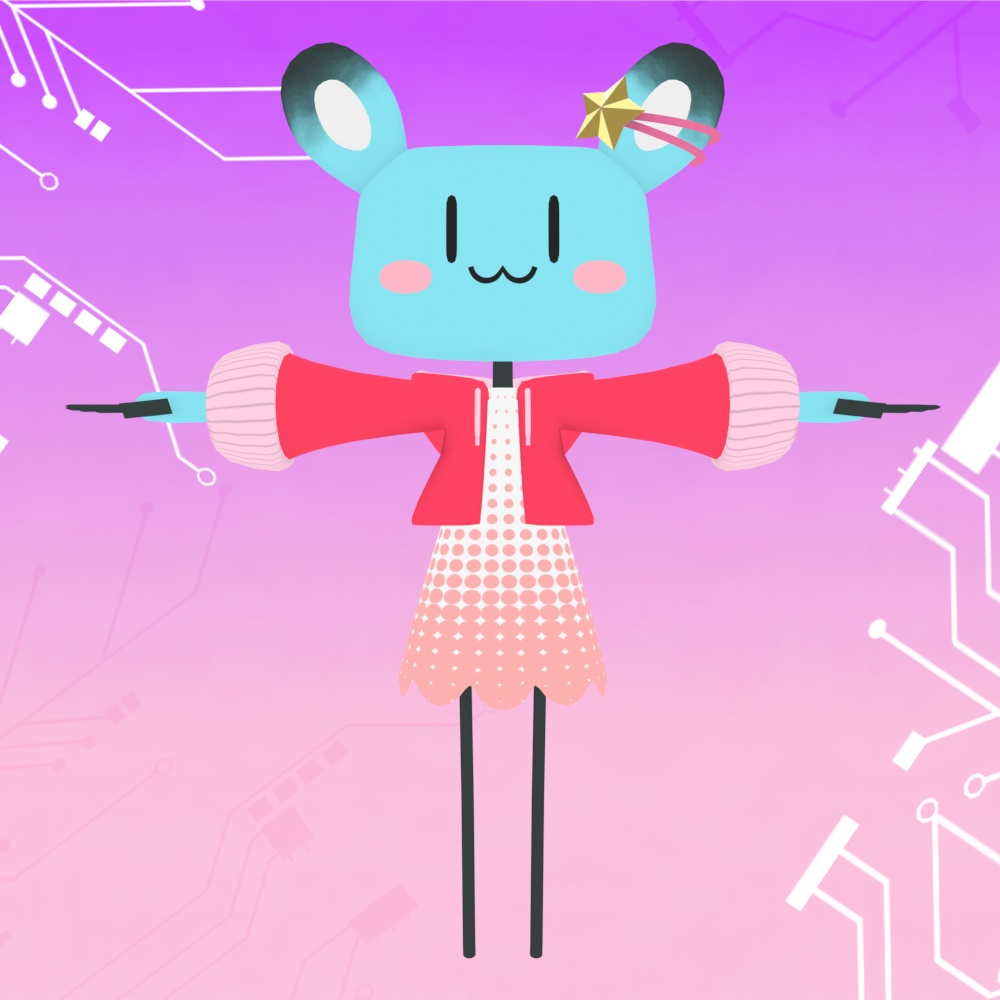 【オリジナル3Dモデル】Ronia パーカースタイル 新カラー