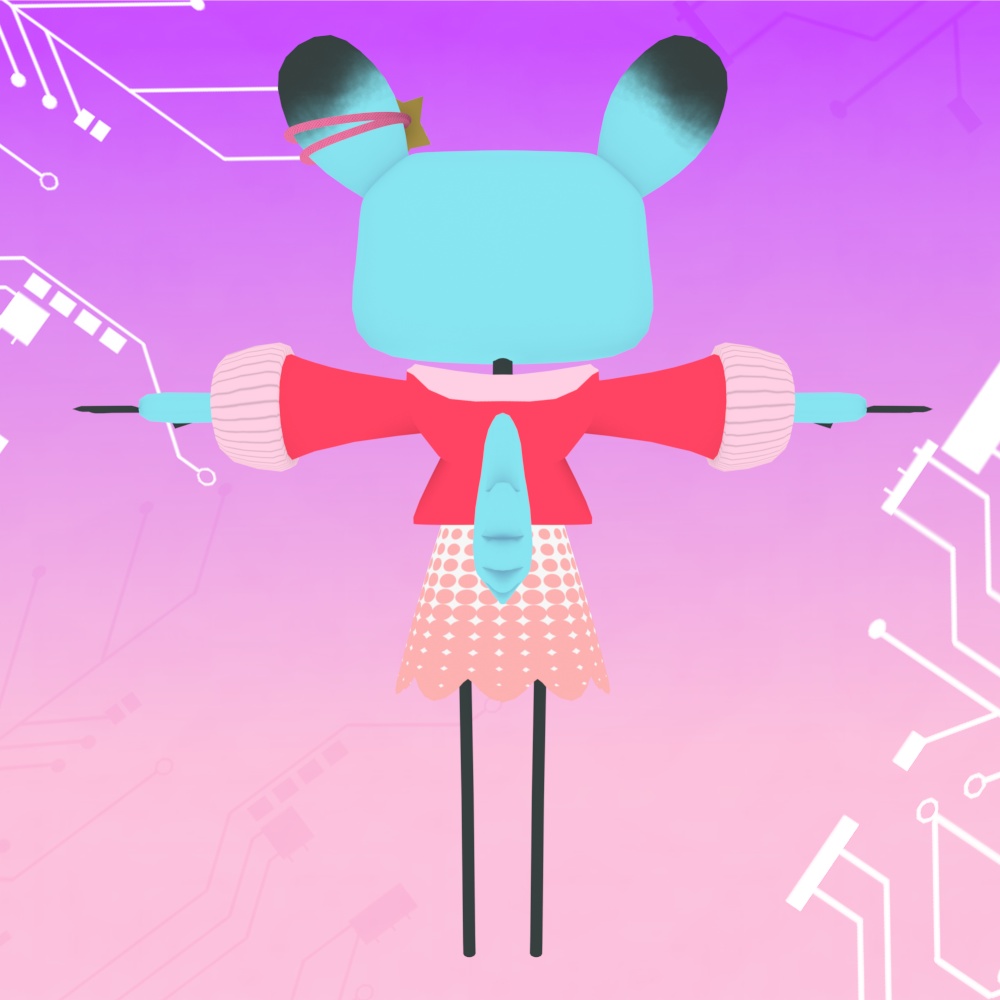 【オリジナル3Dモデル】Ronia パーカースタイル 新カラー