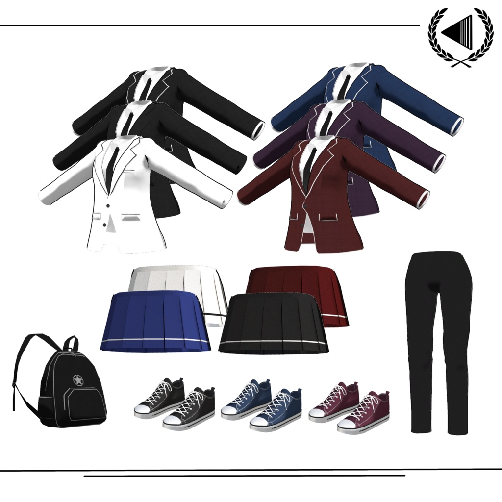 misheミーシェ用]制服(school uniform for mishe)v1.3 - BARCODESHOP