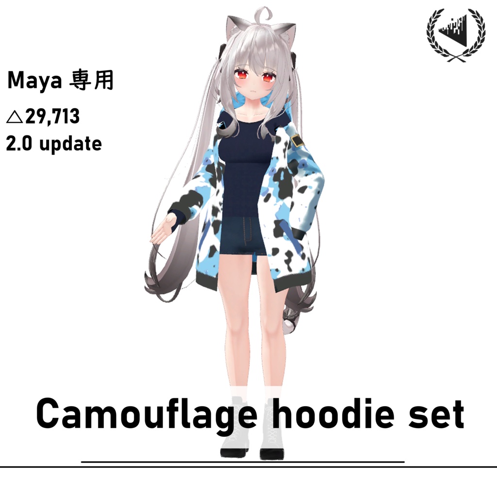 [Maya舞夜用]Camouflage hoodie set(カムフラージフードセット) v2.1