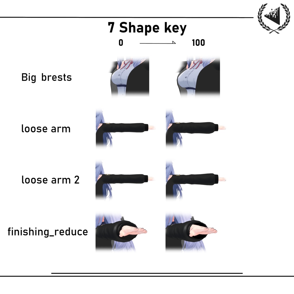 【7アバター対応】Hoodie jacket