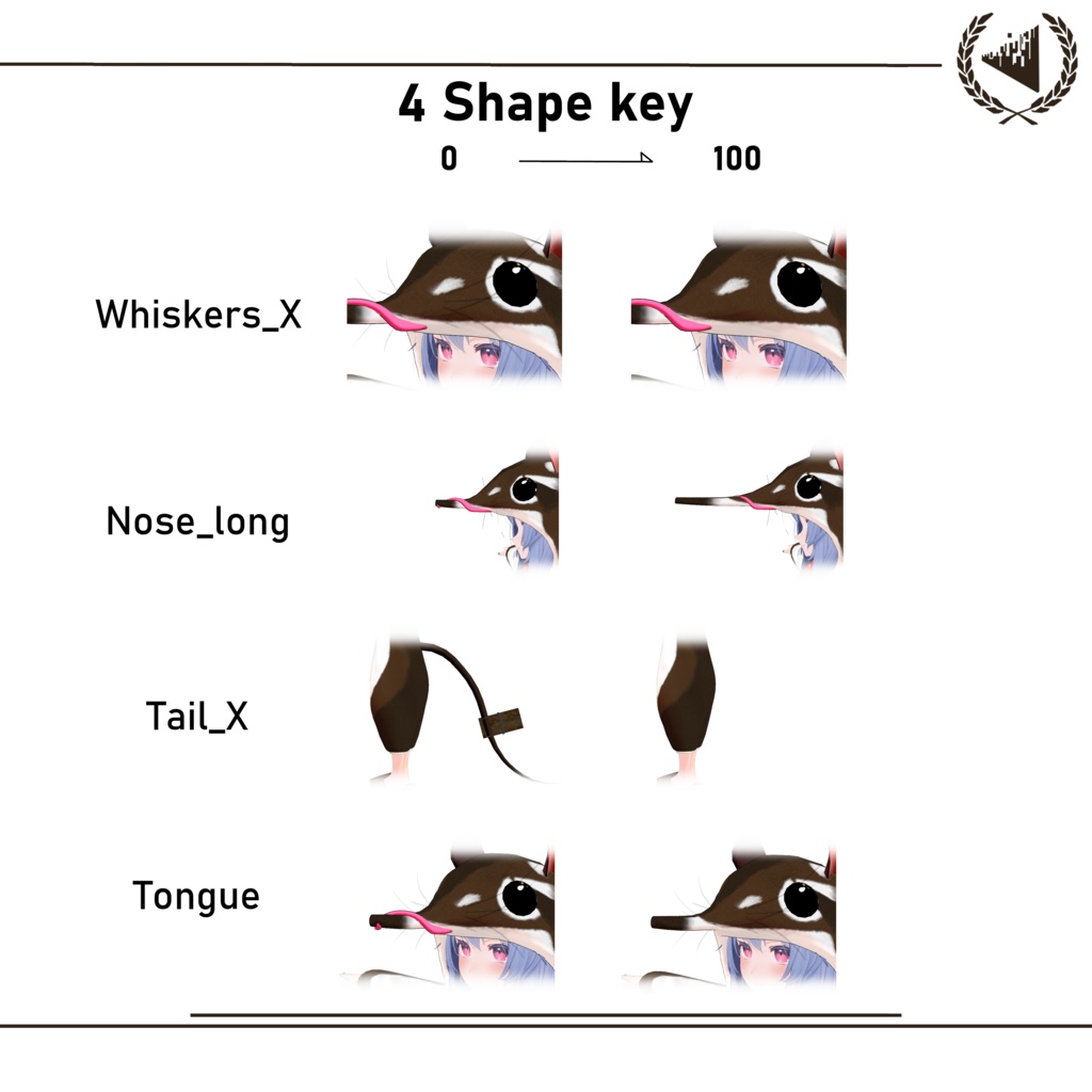 【10アバター対応】Shrew kigurumi