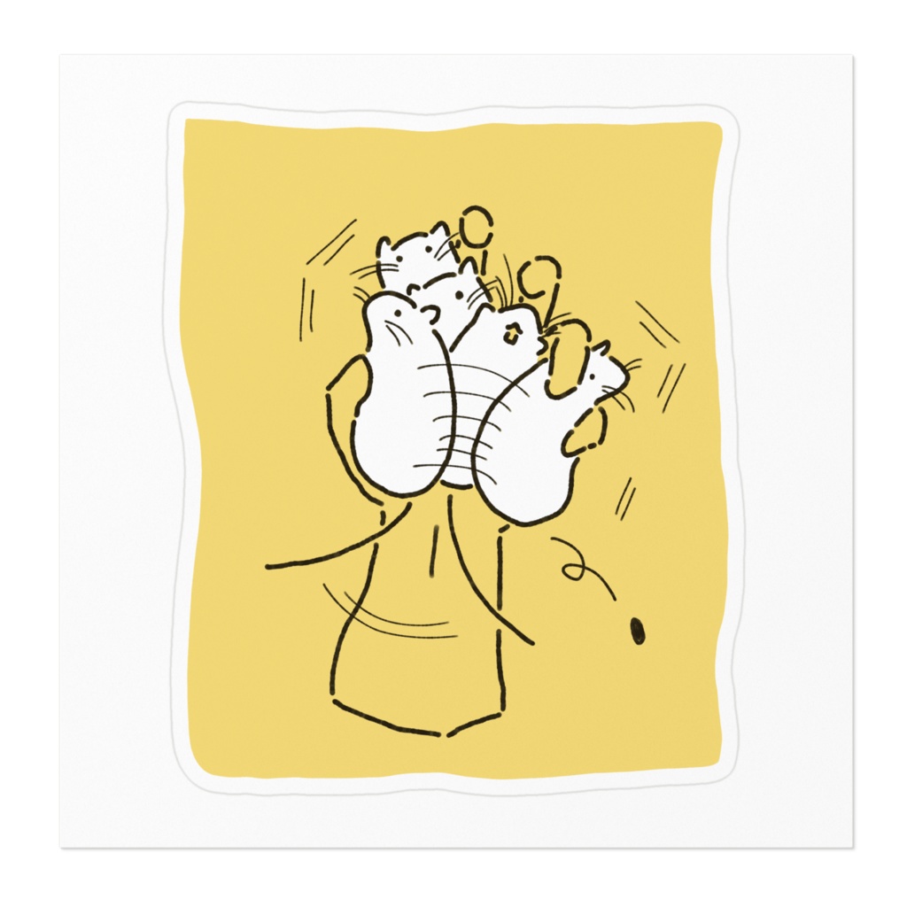 保定むりねずみステッカー