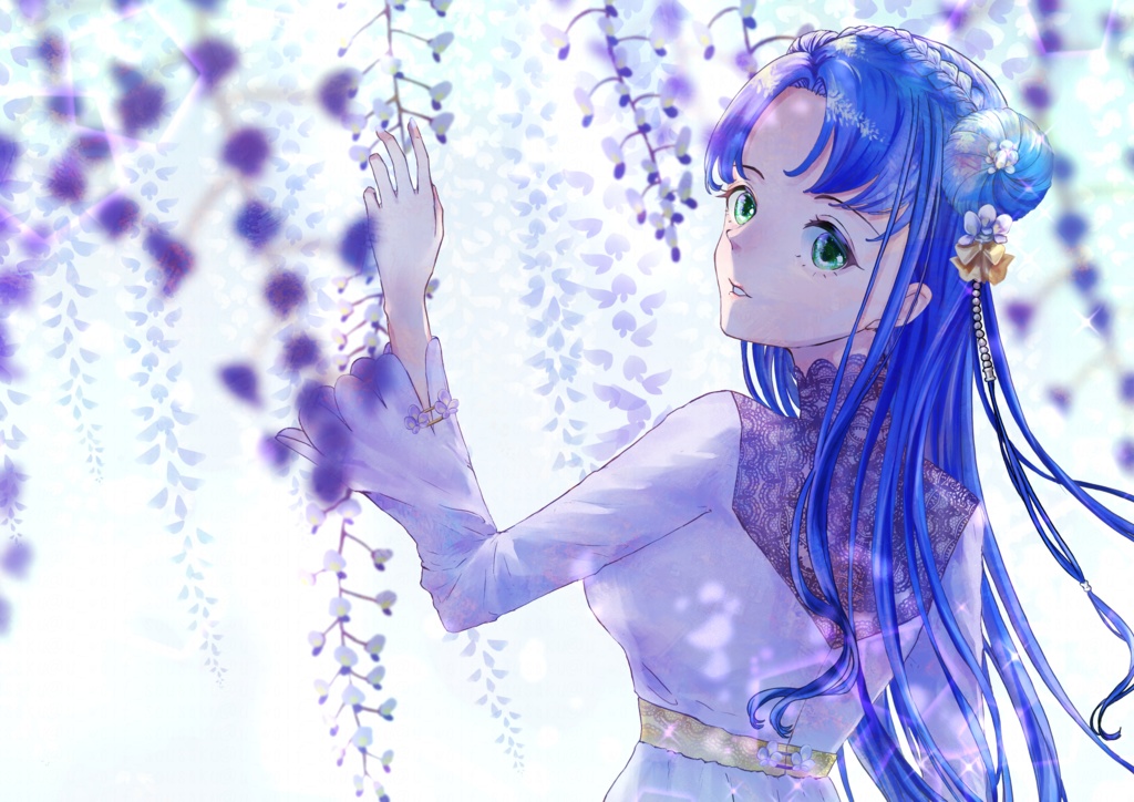 Glyzinie(藤)スマホカバーiPhone11