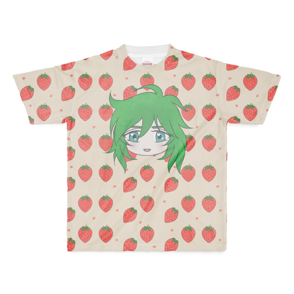 瞬ﾁｬﾝTシャツ(いちご柄、もも柄)
