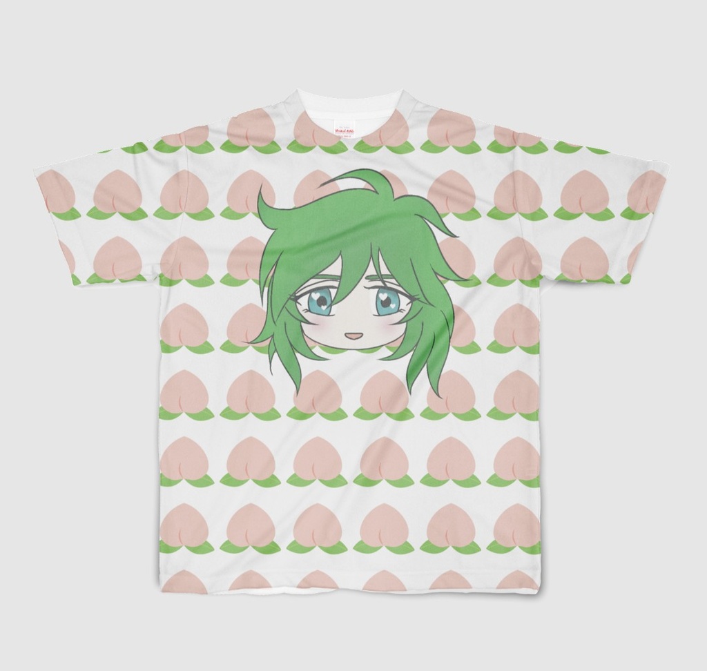 瞬チャンTシャツ(いちご柄、もも柄)