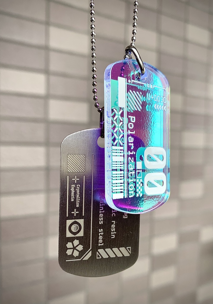 アクリル&ステンレスドッグタグ【Polarization】