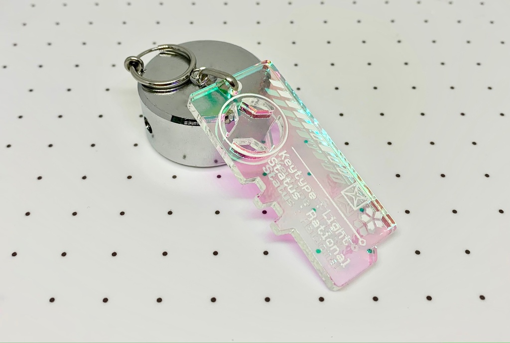 アクリルイヤリング【クロスライト/type:Key】