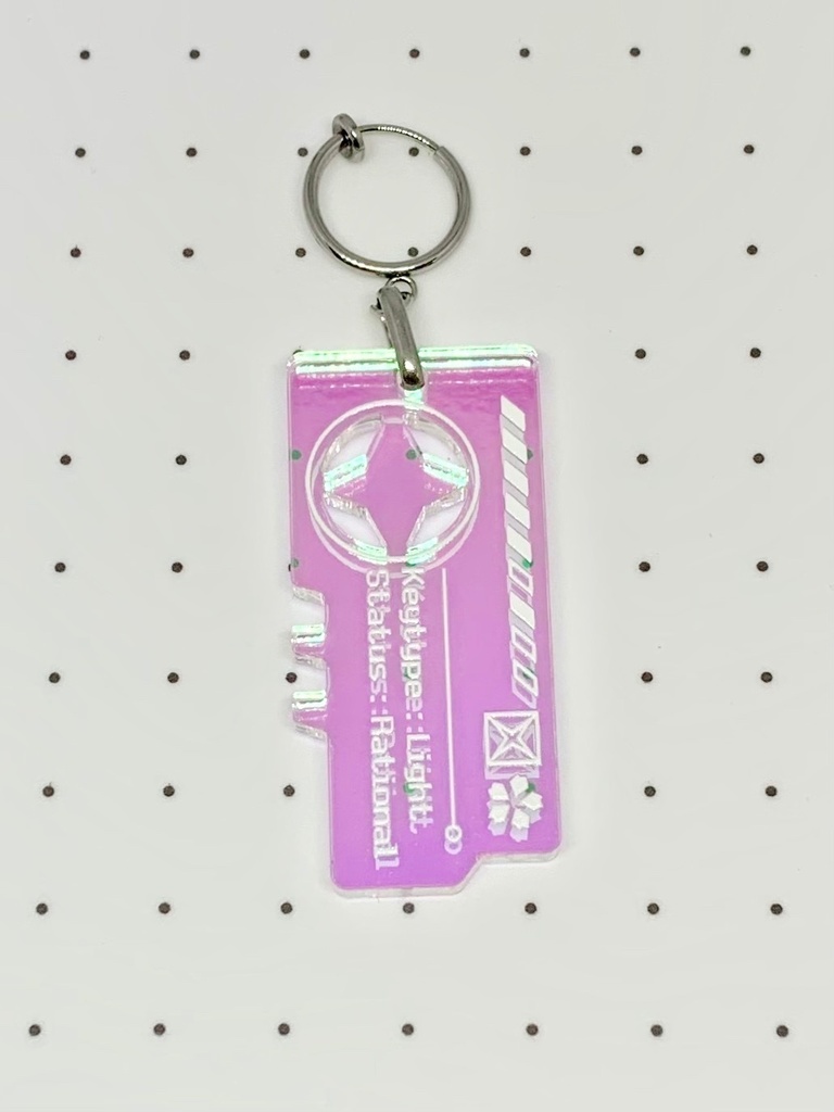 アクリルイヤリング【クロスライト/type:Key】