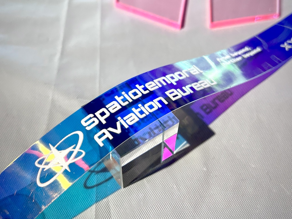 オーロラビニールロングストラップ