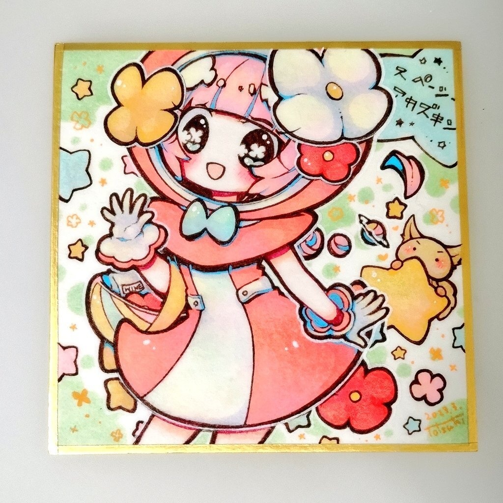 【イラストオーダー】色紙