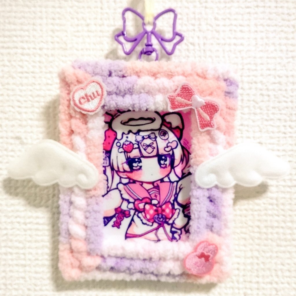 【原画】毛糸フレーム作品 4点