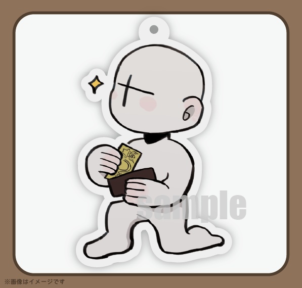白ハゲ【アクリルキーホルダー】
