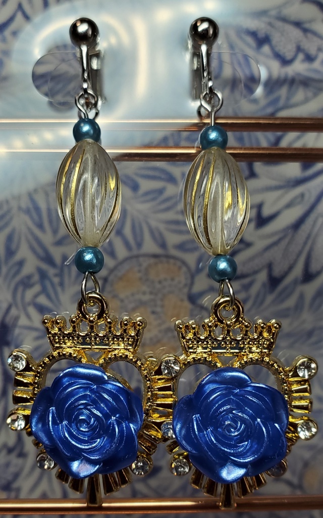 薔薇の綺麗なイヤリング(ピアス)