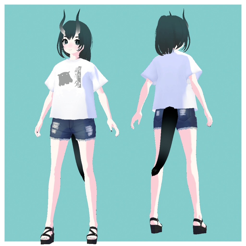【VRoid VRMアバター】わんぱく人外娘アバター第漆拾伍弾 龍鬼娘 - わんぱくなアトリエ - 2/2