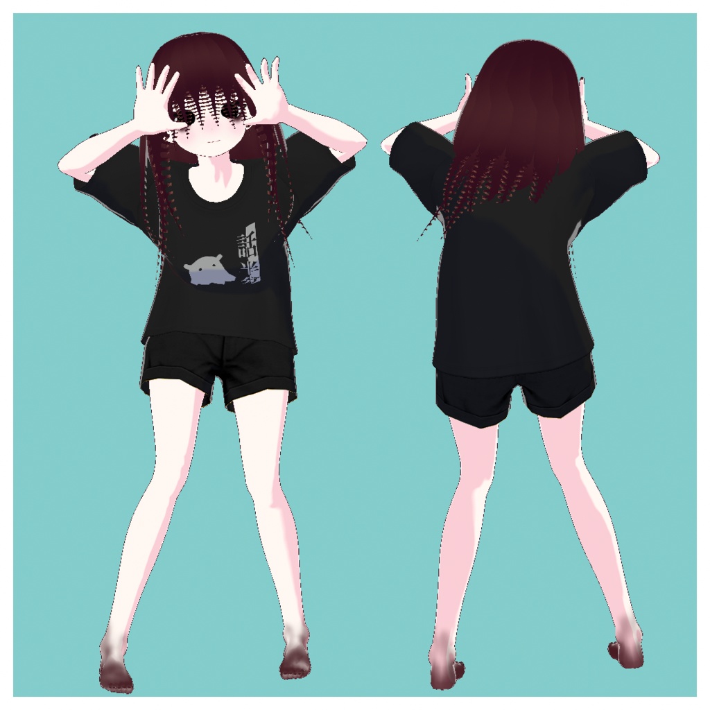 【VRoid VRMアバター】わんぱく人外娘アバター第漆拾漆弾　ウミシダ娘 - わんぱくなアトリエ - 2/2