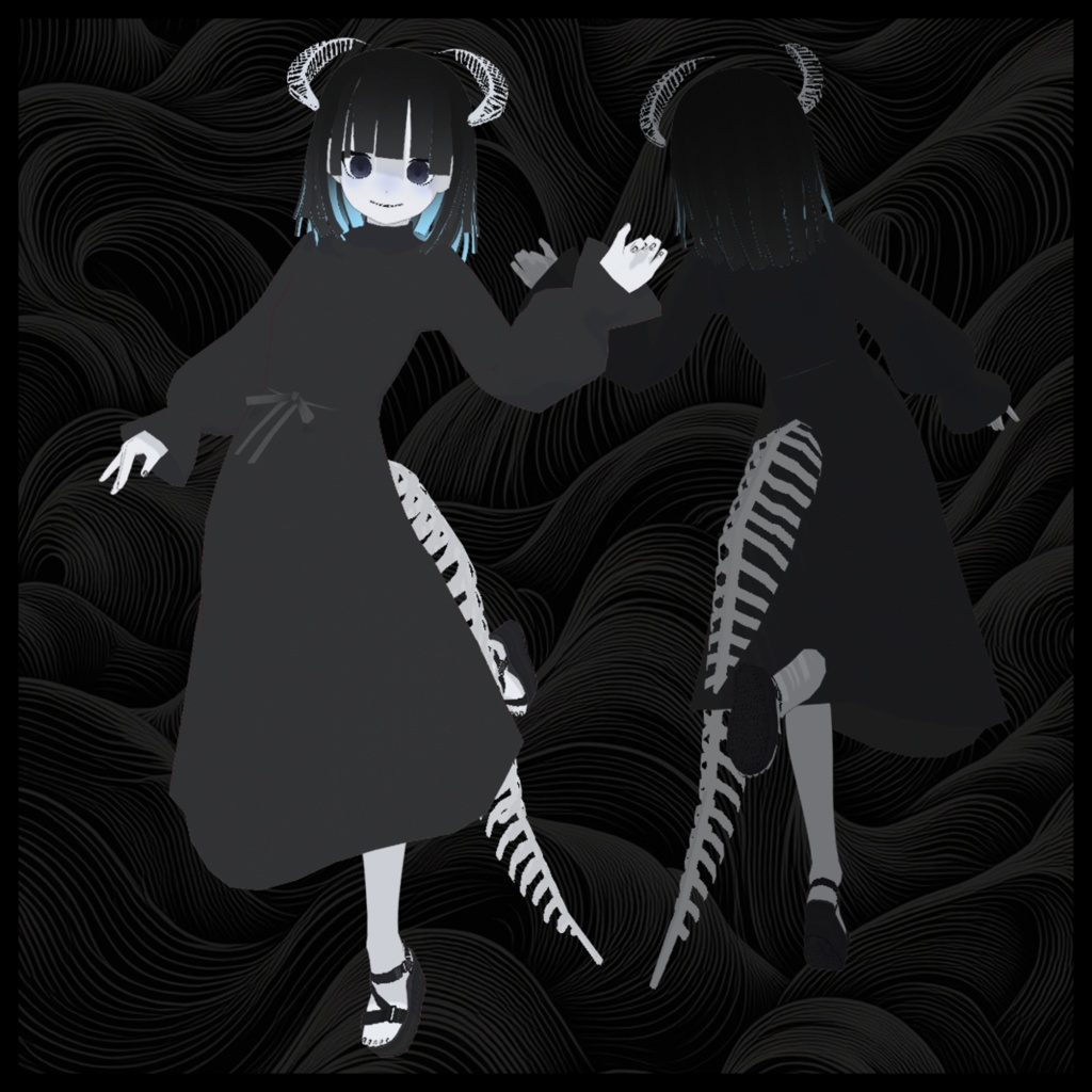 【VRChat対応・vrmアバター】深凪-みなぎ-