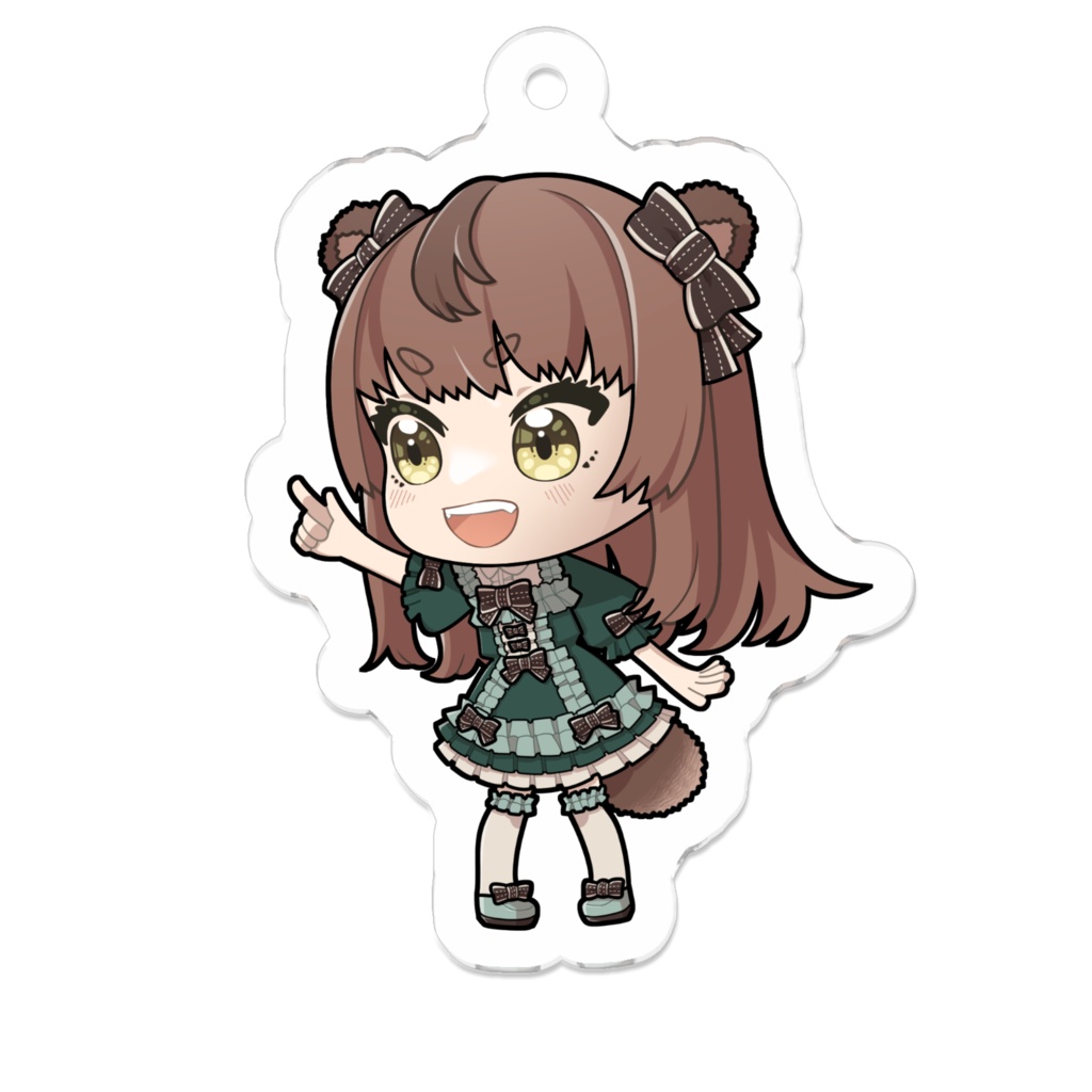 あっち！狛狸みぢゅきアクリルキーホルダー