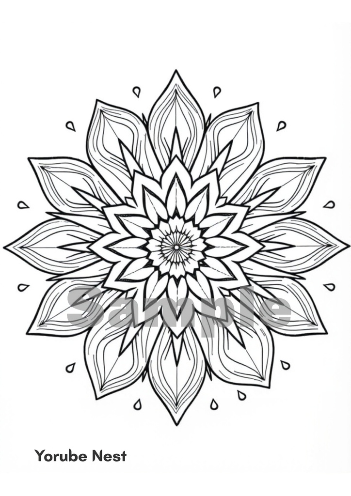 大人の塗り絵 曼荼羅フラワー Vol.2