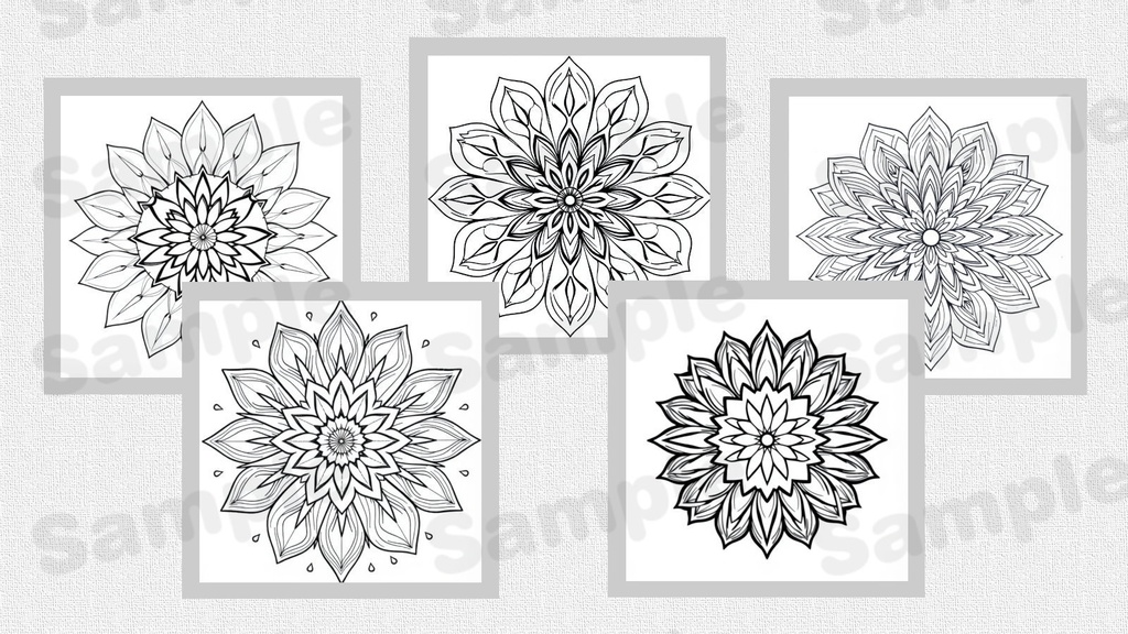 大人の塗り絵 曼荼羅フラワー Vol.2
