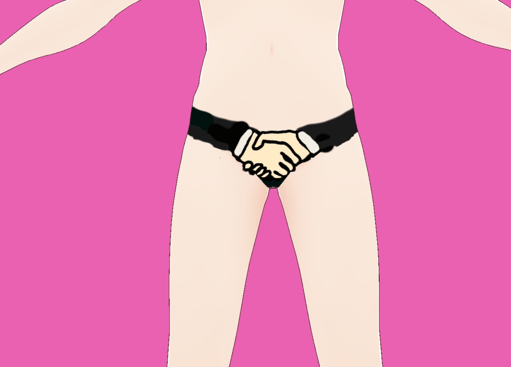 仲直りの握手パンツ（vroid）