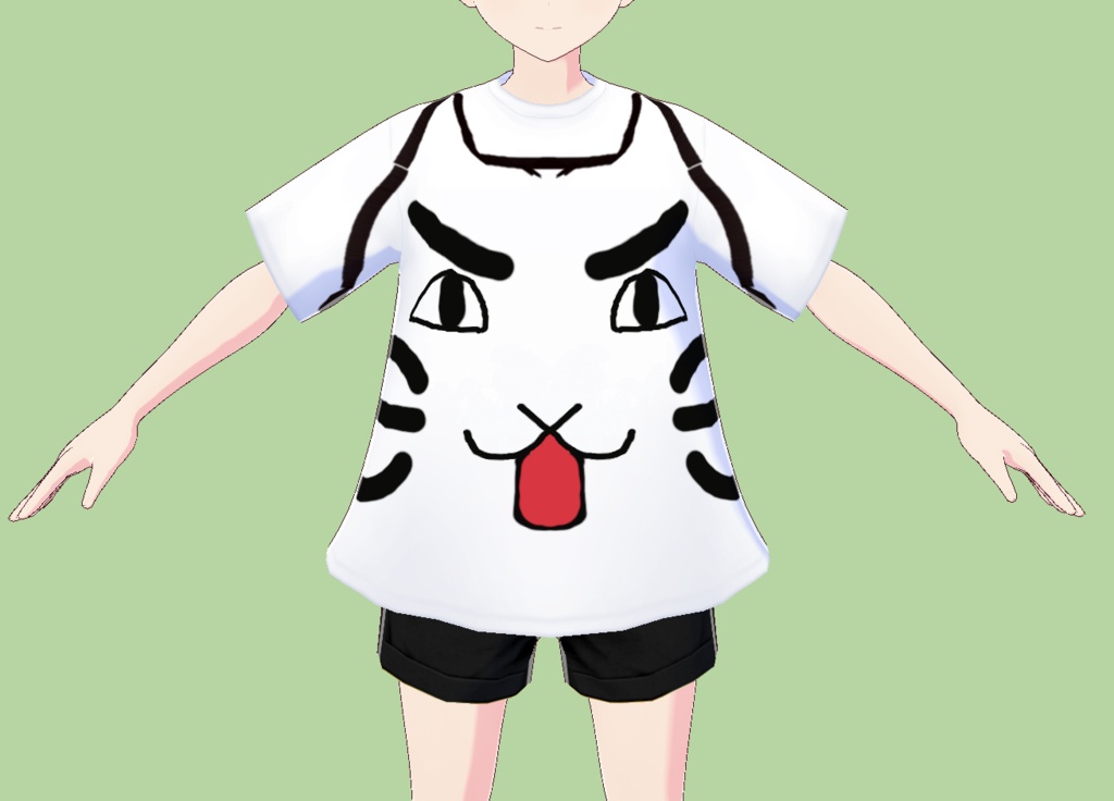 男前猫シャツ