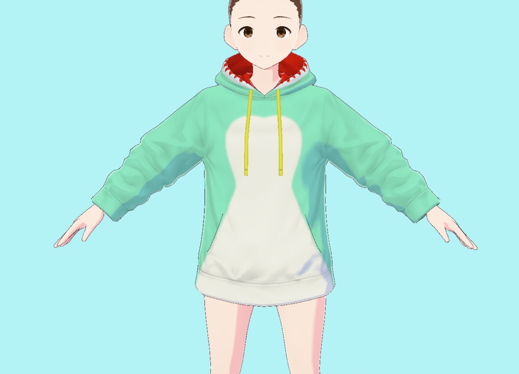恐竜のパーカー(vroid)