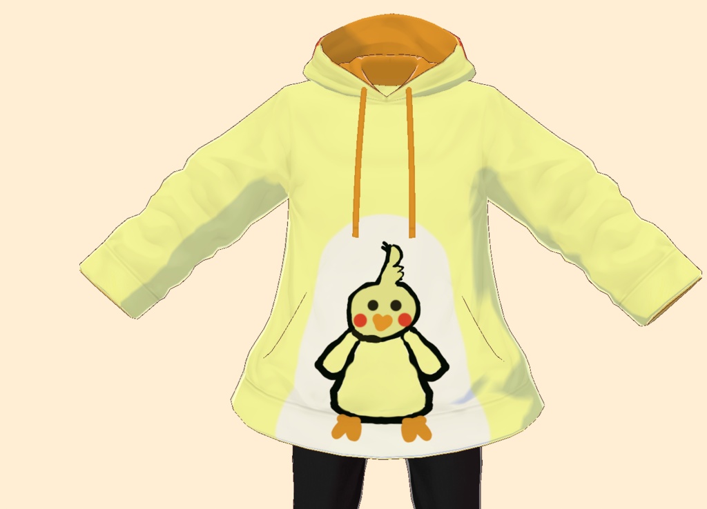 オカメインコのパーカー(vroid)