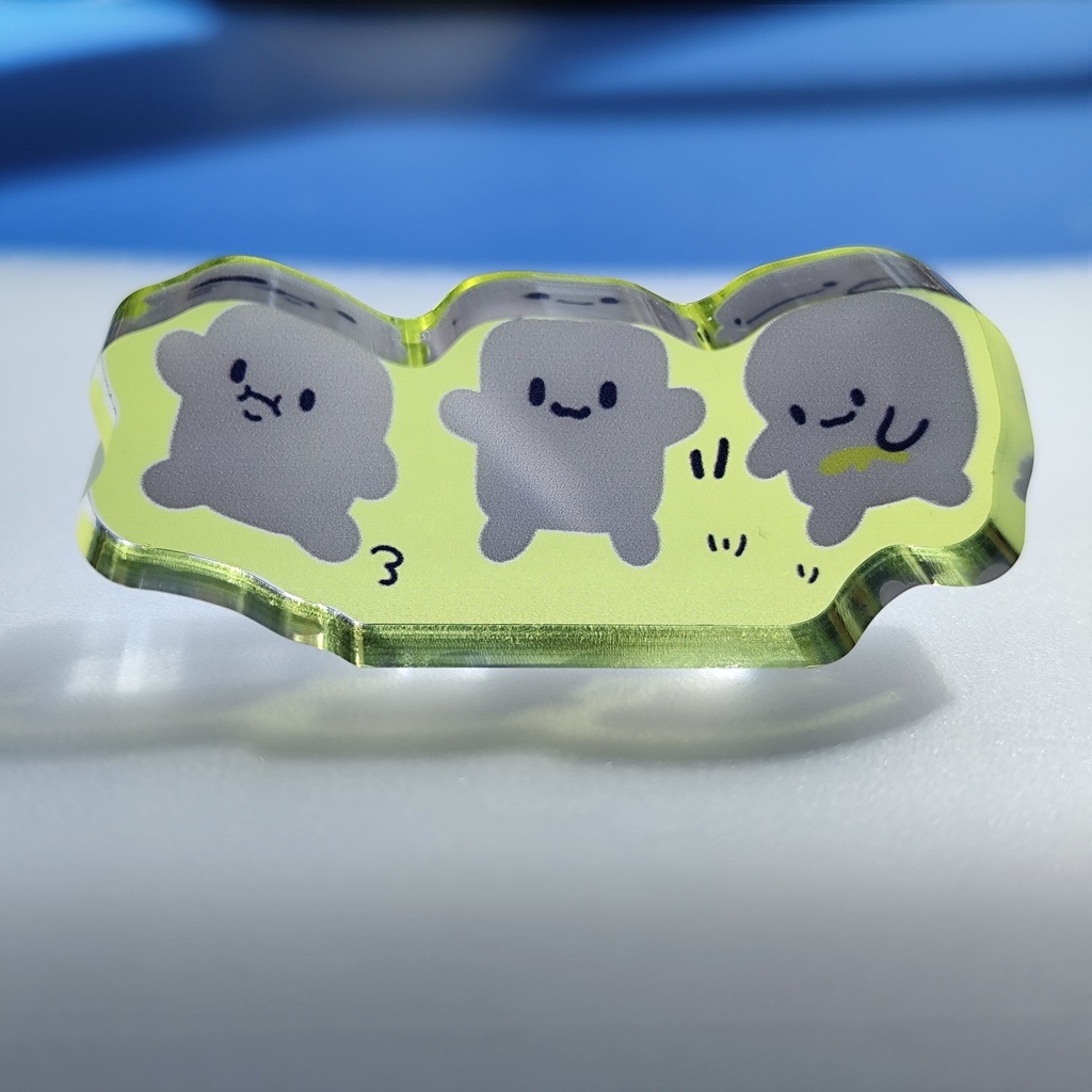 3匹のぬりかべアクリルブロック