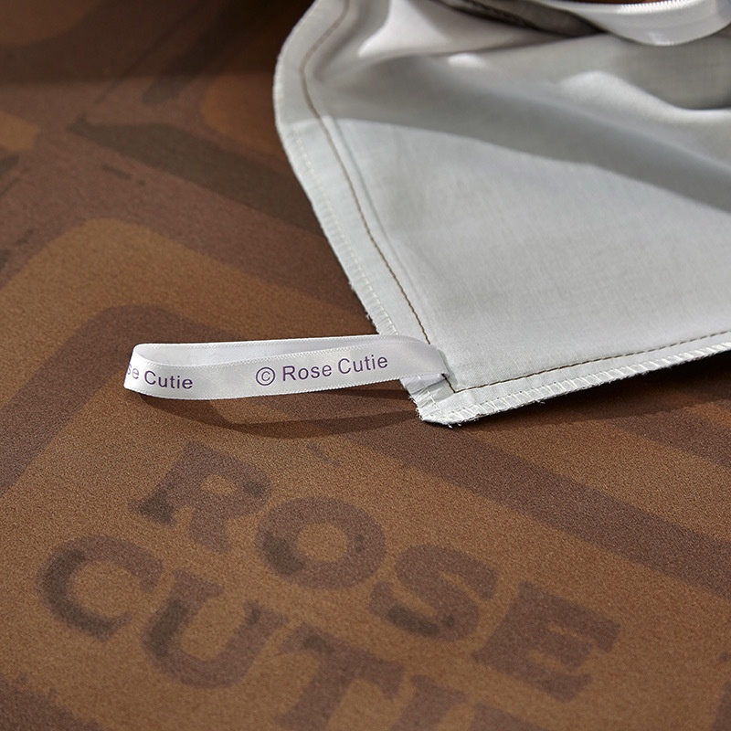 【Rose Cutie x Etoile et Griotte】Rose Cutie Chocolate 布団カバー4点セット(モカ)