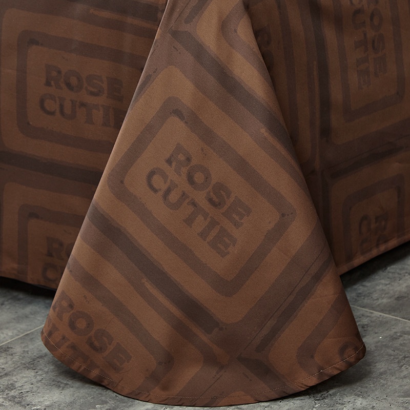 【Rose Cutie x Etoile et Griotte】Rose Cutie Chocolate 布団カバー4点セット(モカ)