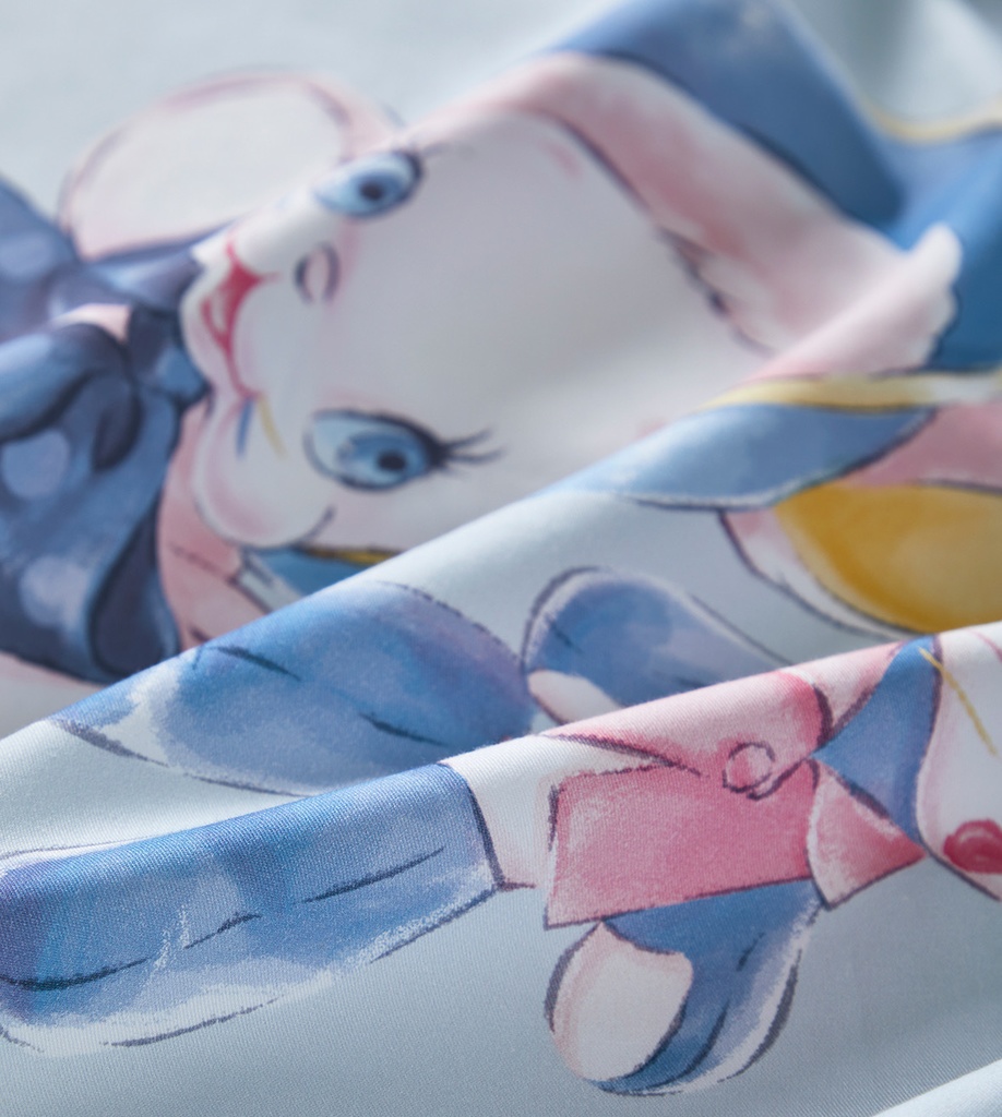 【Rose Cutie x Ms LUTRA】Retro Dolls布団カバー4点セット(ブルー)