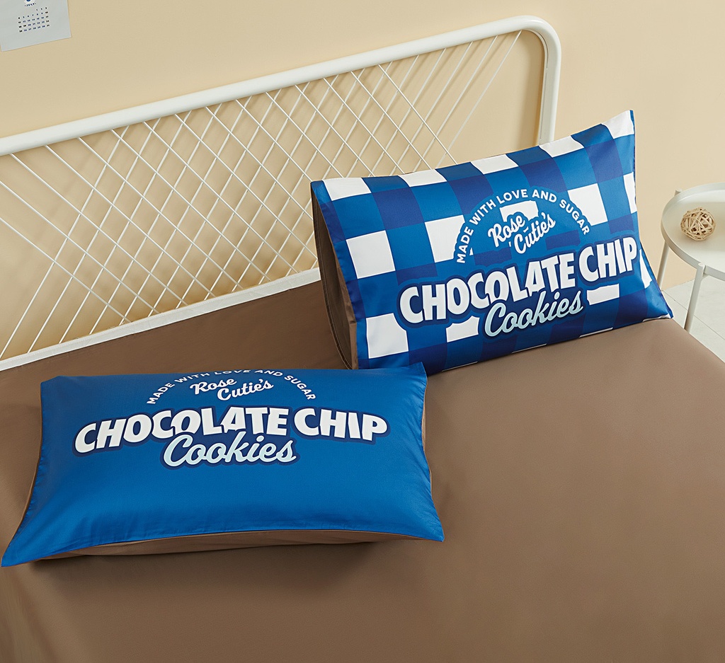 【Rose Cutie x Etoile et Griotte】Rose Cutie Cookie布団カバー4点セット(50Sコットン100%)